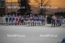 30.11.2019, Oestersund, Sweden, (SWE): The field of the mixed relay preparing for the start - IBU world cup biathlon, relay mixed, Oestersund (SWE). www.nordicfocus.com. © Nico Manzoni/NordicFocus. Every downloaded picture is fee-liable.