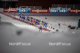 30.11.2019, Oestersund, Sweden, (SWE): The first athletes at the shooting range - IBU world cup biathlon, relay mixed, Oestersund (SWE). www.nordicfocus.com. © Nico Manzoni/NordicFocus. Every downloaded picture is fee-liable.