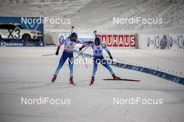 30.11.2019, Oestersund, Sweden, (SWE): Benjamin Weger (SUI), Jeremy Finello (SUI) - IBU world cup biathlon, relay mixed, Oestersund (SWE). www.nordicfocus.com. © Nico Manzoni/NordicFocus. Every downloaded picture is fee-liable.