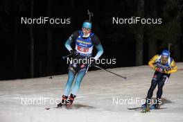 07.12.2019, Oestersund, Sweden, (SWE): Emilien Jacquelin (FRA), Erik Lesser (GER) - IBU world cup biathlon, relay men, Oestersund (SWE). www.nordicfocus.com. © Nico Manzoni/NordicFocus. Every downloaded picture is fee-liable.