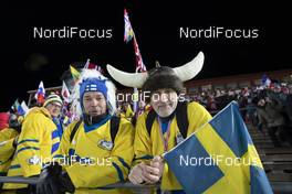 07.12.2019, Oestersund, Sweden, (SWE): Event Feature: Swedish fans - IBU world cup biathlon, relay men, Oestersund (SWE). www.nordicfocus.com. © Manzoni/NordicFocus. Every downloaded picture is fee-liable.