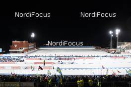07.12.2019, Oestersund, Sweden, (SWE): Event Feature: Overview over the shooting range of Oestersund - IBU world cup biathlon, relay men, Oestersund (SWE). www.nordicfocus.com. © Manzoni/NordicFocus. Every downloaded picture is fee-liable.