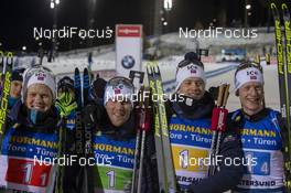 07.12.2019, Oestersund, Sweden, (SWE): Johannes Dale (NOR), Erlend Bjoentegaard (NOR), Tarjei Boe (NOR), Johannes Thingnes Boe (NOR) - IBU world cup biathlon, relay men, Oestersund (SWE). www.nordicfocus.com. © Nico Manzoni/NordicFocus. Every downloaded picture is fee-liable.
