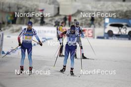 07.12.2019, Oestersund, Sweden, (SWE): Mario Dolder (SUI), Serafin Wiestner (SUI), (l-r) - IBU world cup biathlon, relay men, Oestersund (SWE). www.nordicfocus.com. © Manzoni/NordicFocus. Every downloaded picture is fee-liable.