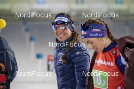 08.12.2019, Oestersund, Sweden, (SWE): Lena Haecki (SUI), Selina Gasparin (SUI) - IBU world cup biathlon, relay women, Oestersund (SWE). www.nordicfocus.com. © Nico Manzoni/NordicFocus. Every downloaded picture is fee-liable.