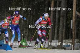 08.12.2019, Oestersund, Sweden, (SWE): Selina Gasparin (SUI), Katharina Innerhofer (AUT) - IBU world cup biathlon, relay women, Oestersund (SWE). www.nordicfocus.com. © Nico Manzoni/NordicFocus. Every downloaded picture is fee-liable.