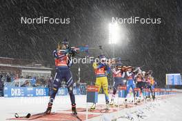 08.12.2019, Oestersund, Sweden, (SWE): Lisa Vittozzi (ITA), Linn Persson (SWE), Susan Dunklee (USA), (l-r) - IBU world cup biathlon, relay women, Oestersund (SWE). www.nordicfocus.com. © Manzoni/NordicFocus. Every downloaded picture is fee-liable.