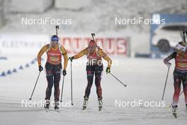 08.12.2019, Oestersund, Sweden, (SWE): Vanessa Hinz (GER), Denise Herrmann (GER), (l-r) - IBU world cup biathlon, relay women, Oestersund (SWE). www.nordicfocus.com. © Manzoni/NordicFocus. Every downloaded picture is fee-liable.