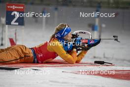 08.12.2019, Oestersund, Sweden, (SWE): Vanessa Hinz (GER) - IBU world cup biathlon, relay women, Oestersund (SWE). www.nordicfocus.com. © Nico Manzoni/NordicFocus. Every downloaded picture is fee-liable.