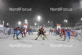 08.12.2019, Oestersund, Sweden, (SWE): Event Feature: Start of the relay women - IBU world cup biathlon, relay women, Oestersund (SWE). www.nordicfocus.com. © Manzoni/NordicFocus. Every downloaded picture is fee-liable.