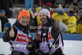 30.11.2019, Oestersund, Sweden, (SWE): Event Feature: Andrei Ivanov (RUS), Petr Slavik (CZE), IBU Photopool - IBU world cup biathlon, single mixed relay, Oestersund (SWE). www.nordicfocus.com. © Manzoni/NordicFocus. Every downloaded picture is fee-liable.