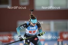 30.11.2019, Oestersund, Sweden, (SWE): Julia Simon (FRA) - IBU world cup biathlon, single mixed relay, Oestersund (SWE). www.nordicfocus.com. © Manzoni/NordicFocus. Every downloaded picture is fee-liable.