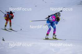 30.11.2019, Oestersund, Sweden, (SWE): Yuanmeng Chu (CHN), Tamara Voronina (RUS) - IBU world cup biathlon, single mixed relay, Oestersund (SWE). www.nordicfocus.com. © Nico Manzoni/NordicFocus. Every downloaded picture is fee-liable.