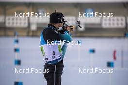 30.11.2019, Oestersund, Sweden, (SWE): Simon Desthieux (FRA) - IBU world cup biathlon, single mixed relay, Oestersund (SWE). www.nordicfocus.com. © Nico Manzoni/NordicFocus. Every downloaded picture is fee-liable.