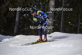 01.12.2019, Oestersund, Sweden, (SWE): Thomas Bormolini (ITA) - IBU world cup biathlon, sprint men, Oestersund (SWE). www.nordicfocus.com. © Nico Manzoni/NordicFocus. Every downloaded picture is fee-liable.