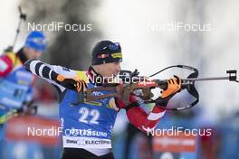 01.12.2019, Oestersund, Sweden, (SWE): Julian Eberhard (AUT) - IBU world cup biathlon, sprint men, Oestersund (SWE). www.nordicfocus.com. © Manzoni/NordicFocus. Every downloaded picture is fee-liable.