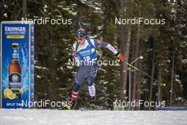 01.12.2019, Oestersund, Sweden, (SWE): Sean Doherty (USA) - IBU world cup biathlon, sprint men, Oestersund (SWE). www.nordicfocus.com. © Nico Manzoni/NordicFocus. Every downloaded picture is fee-liable.