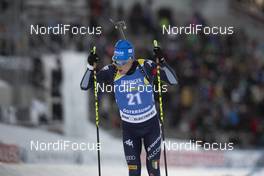 01.12.2019, Oestersund, Sweden, (SWE): Lukas Hofer (ITA) - IBU world cup biathlon, sprint men, Oestersund (SWE). www.nordicfocus.com. © Manzoni/NordicFocus. Every downloaded picture is fee-liable.
