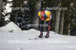 01.12.2019, Oestersund, Sweden, (SWE): Benedikt Doll (GER) - IBU world cup biathlon, sprint men, Oestersund (SWE). www.nordicfocus.com. © Nico Manzoni/NordicFocus. Every downloaded picture is fee-liable.