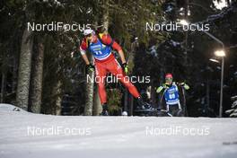 01.12.2019, Oestersund, Sweden, (SWE): Jules Burnotte (CAN), Miha Dovzan (SLO) - IBU world cup biathlon, sprint men, Oestersund (SWE). www.nordicfocus.com. © Nico Manzoni/NordicFocus. Every downloaded picture is fee-liable.
