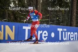 01.12.2019, Oestersund, Sweden, (SWE): Christian Gow (CAN) - IBU world cup biathlon, sprint men, Oestersund (SWE). www.nordicfocus.com. © Nico Manzoni/NordicFocus. Every downloaded picture is fee-liable.