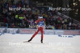 01.12.2019, Oestersund, Sweden, (SWE): Christian Gow (CAN) - IBU world cup biathlon, sprint men, Oestersund (SWE). www.nordicfocus.com. © Manzoni/NordicFocus. Every downloaded picture is fee-liable.