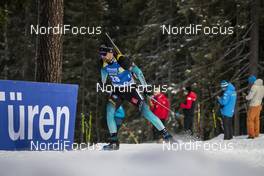 01.12.2019, Oestersund, Sweden, (SWE): Simon Desthieux (FRA) - IBU world cup biathlon, sprint men, Oestersund (SWE). www.nordicfocus.com. © Nico Manzoni/NordicFocus. Every downloaded picture is fee-liable.
