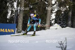 01.12.2019, Oestersund, Sweden, (SWE): Fabien Claude (FRA) - IBU world cup biathlon, sprint men, Oestersund (SWE). www.nordicfocus.com. © Nico Manzoni/NordicFocus. Every downloaded picture is fee-liable.