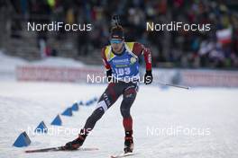 01.12.2019, Oestersund, Sweden, (SWE): Roberts Slotins (LAT) - IBU world cup biathlon, sprint men, Oestersund (SWE). www.nordicfocus.com. © Manzoni/NordicFocus. Every downloaded picture is fee-liable.