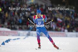 01.12.2019, Oestersund, Sweden, (SWE): Matvey Eliseev (RUS) - IBU world cup biathlon, sprint men, Oestersund (SWE). www.nordicfocus.com. © Manzoni/NordicFocus. Every downloaded picture is fee-liable.