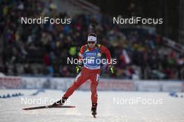 01.12.2019, Oestersund, Sweden, (SWE): Christian Gow (CAN) - IBU world cup biathlon, sprint men, Oestersund (SWE). www.nordicfocus.com. © Manzoni/NordicFocus. Every downloaded picture is fee-liable.