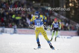 01.12.2019, Oestersund, Sweden, (SWE): Sebastian Samuelsson (SWE) - IBU world cup biathlon, sprint men, Oestersund (SWE). www.nordicfocus.com. © Manzoni/NordicFocus. Every downloaded picture is fee-liable.