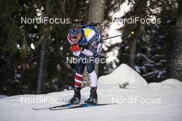 01.12.2019, Oestersund, Sweden, (SWE): Alex Howe (USA) - IBU world cup biathlon, sprint men, Oestersund (SWE). www.nordicfocus.com. © Nico Manzoni/NordicFocus. Every downloaded picture is fee-liable.