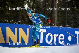 01.12.2019, Oestersund, Sweden, (SWE): Roman Yeremin (KAZ) - IBU world cup biathlon, sprint men, Oestersund (SWE). www.nordicfocus.com. © Nico Manzoni/NordicFocus. Every downloaded picture is fee-liable.