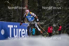 01.12.2019, Oestersund, Sweden, (SWE): Florent Claude (BEL) - IBU world cup biathlon, sprint men, Oestersund (SWE). www.nordicfocus.com. © Nico Manzoni/NordicFocus. Every downloaded picture is fee-liable.