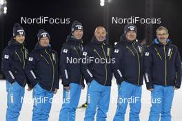 07.12.2019, Oestersund, Sweden, (SWE): Radovan Simocko (SVK), IBU IR, Frode Hagen (NOR), IBU IR, Michal Zichacek (CZE), IBU IR, Borut Nunar (SLO) IBU Race Director World Cup, Bruce Jarvis (CAN), IBU IR, Robert Zwahlen (SUI) IBU TD, (l-r)- IBU world cup biathlon, training, Oestersund (SWE). www.nordicfocus.com. © Manzoni/NordicFocus. Every downloaded picture is fee-liable.