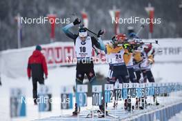 14.12.2019, Hochfilzen, Austria (AUT): Martin Fourcade (FRA) - IBU world cup biathlon, pursuit men, Hochfilzen (AUT). www.nordicfocus.com. © Manzoni/NordicFocus. Every downloaded picture is fee-liable.