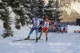 14.12.2019, Hochfilzen, Austria (AUT): Joscha Burkhalter (SUI), Fangming Cheng (CHN) - IBU world cup biathlon, pursuit men, Hochfilzen (AUT). www.nordicfocus.com. © Nico Manzoni/NordicFocus. Every downloaded picture is fee-liable.