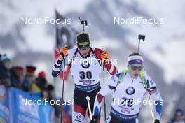 14.12.2019, Hochfilzen, Austria (AUT): Julian Eberhard (AUT) - IBU world cup biathlon, pursuit men, Hochfilzen (AUT). www.nordicfocus.com. © Manzoni/NordicFocus. Every downloaded picture is fee-liable.