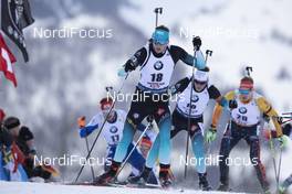 14.12.2019, Hochfilzen, Austria (AUT): Emilien Jacquelin (FRA) - IBU world cup biathlon, pursuit men, Hochfilzen (AUT). www.nordicfocus.com. © Manzoni/NordicFocus. Every downloaded picture is fee-liable.