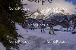 14.12.2019, Hochfilzen, Austria (AUT): Simon Desthieux (FRA), Dmytro Pidruchnyi (UKR), Jakov Fak (SLO) - IBU world cup biathlon, pursuit men, Hochfilzen (AUT). www.nordicfocus.com. © Nico Manzoni/NordicFocus. Every downloaded picture is fee-liable.