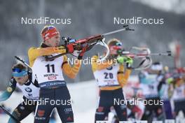 14.12.2019, Hochfilzen, Austria (AUT): Benedikt Doll (GER) - IBU world cup biathlon, pursuit men, Hochfilzen (AUT). www.nordicfocus.com. © Manzoni/NordicFocus. Every downloaded picture is fee-liable.
