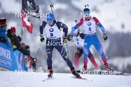 14.12.2019, Hochfilzen, Austria (AUT): Lukas Hofer (ITA) - IBU world cup biathlon, pursuit men, Hochfilzen (AUT). www.nordicfocus.com. © Manzoni/NordicFocus. Every downloaded picture is fee-liable.