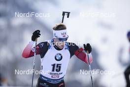 14.12.2019, Hochfilzen, Austria (AUT): Erlend Bjoentegaard (NOR) - IBU world cup biathlon, pursuit men, Hochfilzen (AUT). www.nordicfocus.com. © Manzoni/NordicFocus. Every downloaded picture is fee-liable.