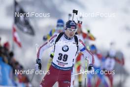 14.12.2019, Hochfilzen, Austria (AUT): Andrejs Rastorgujevs (LAT) - IBU world cup biathlon, pursuit men, Hochfilzen (AUT). www.nordicfocus.com. © Manzoni/NordicFocus. Every downloaded picture is fee-liable.