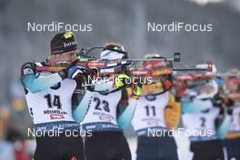 14.12.2019, Hochfilzen, Austria (AUT): Quentin Fillon Maillet (FRA) - IBU world cup biathlon, pursuit men, Hochfilzen (AUT). www.nordicfocus.com. © Manzoni/NordicFocus. Every downloaded picture is fee-liable.