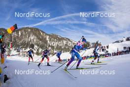 15.12.2019, Hochfilzen, Austria (AUT): Marte Olsbu Roeiseland (NOR), Paulina Fialkova (SVK), Svetlana Mironova (RUS), Lucie Charvatova (CZE), (l-r) - IBU world cup biathlon, pursuit women, Hochfilzen (AUT). www.nordicfocus.com. © Manzoni/NordicFocus. Every downloaded picture is fee-liable.