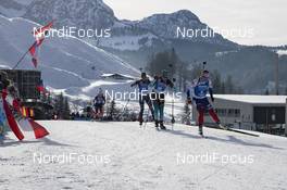 15.12.2019, Hochfilzen, Austria (AUT): Lisa Vittozzi (ITA), Anais Bescond (FRA), Paulina Fialkova (SVK) - IBU world cup biathlon, pursuit women, Hochfilzen (AUT). www.nordicfocus.com. © Nico Manzoni/NordicFocus. Every downloaded picture is fee-liable.