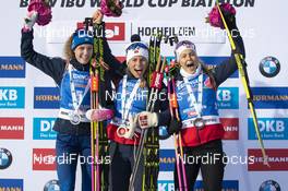 15.12.2019, Hochfilzen, Austria (AUT): Hanna Oeberg (SWE), Tiril Eckhoff (NOR), Ingrid Landmark Tandrevold (NOR) - IBU world cup biathlon, pursuit women, Hochfilzen (AUT). www.nordicfocus.com. © Nico Manzoni/NordicFocus. Every downloaded picture is fee-liable.
