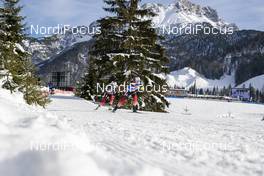 15.12.2019, Hochfilzen, Austria (AUT): Tiril Eckhoff (NOR), Marte Olsbu Roeiseland (NOR) - IBU world cup biathlon, pursuit women, Hochfilzen (AUT). www.nordicfocus.com. © Nico Manzoni/NordicFocus. Every downloaded picture is fee-liable.